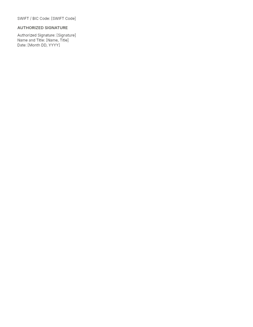 Proforma Invoice Template preview, page 2 of 2